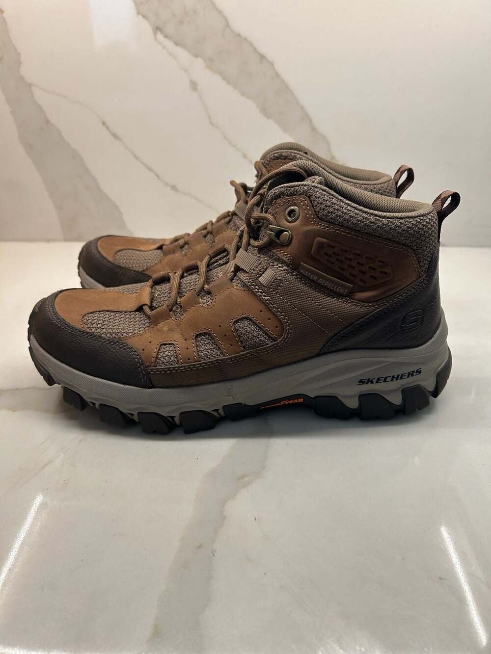 Skechers Men's Edgemont Voxter Waterproof Hiking Boot Brown (Size: 9)